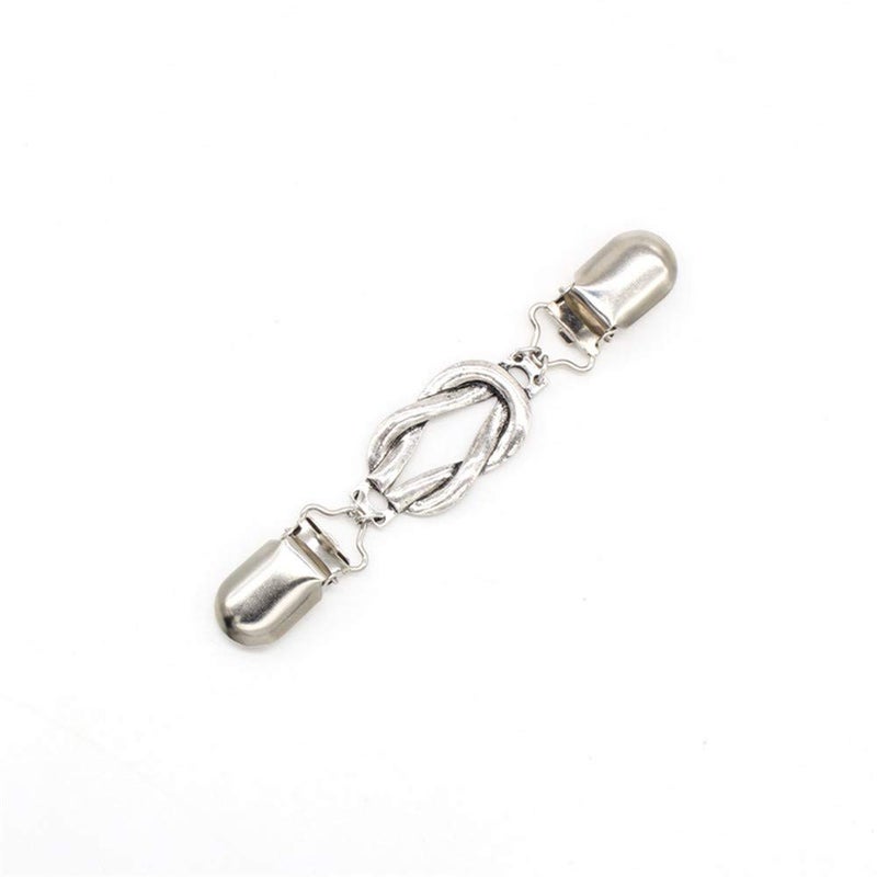 EvaGO 2 Pieces Retro Sweater Clips Cardigan Collar Clip Women Brooch Shawl Clips - M04 - Image 4